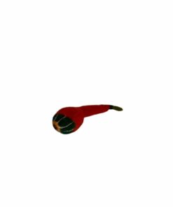 Græskar rødt m. grøn bund Unika